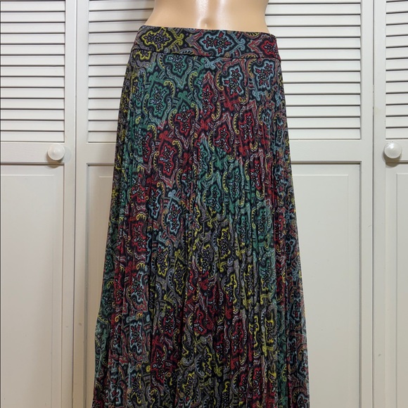Alice + Olivia Multicolor Paisley Multicolor Maxi Skirt Size 8 - Picture 2 of 12